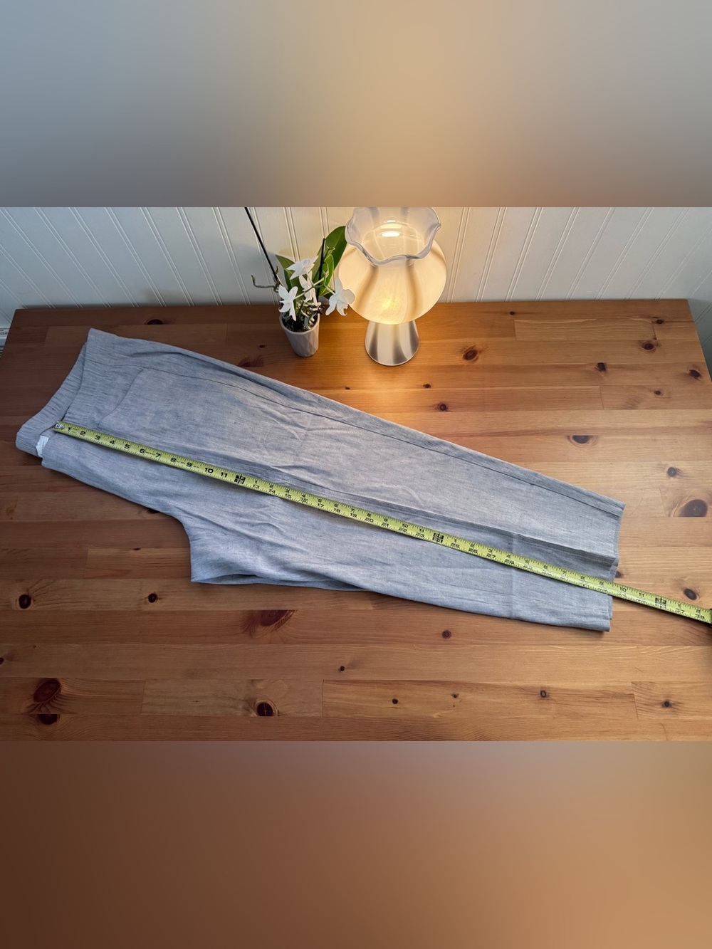 J. Jill Grey Smoke Pull On Linen Stretch Cropped Pants Size XLP New With Tags - Picture 10 of 11